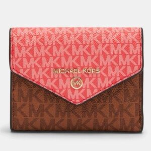 Michael Kors Jet Set Charm Dahlia Multi Med Envelope Trifold Wallet 🪪 One Size